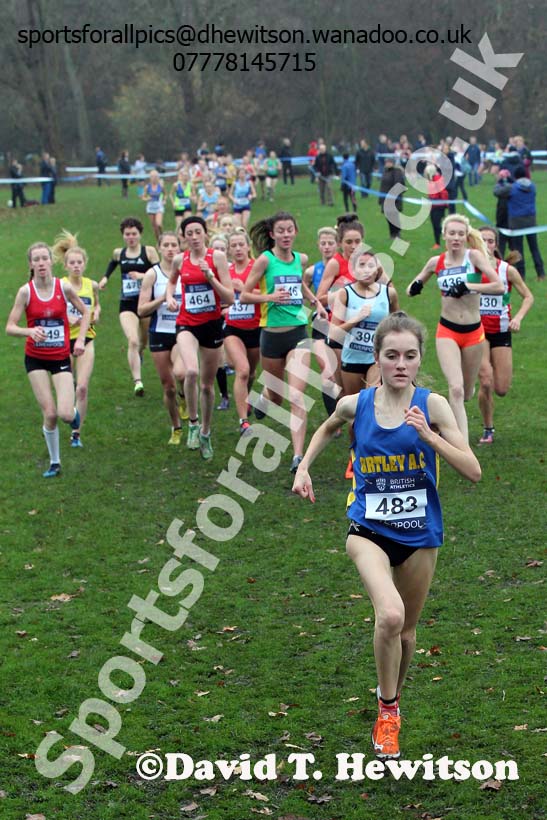 Women's under-17s and under-20s European Cross Country Trials, Sefton Park, Liverpool. Photo: David T. Hewitson/Sports for All Pics